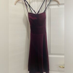Velvet skater dress